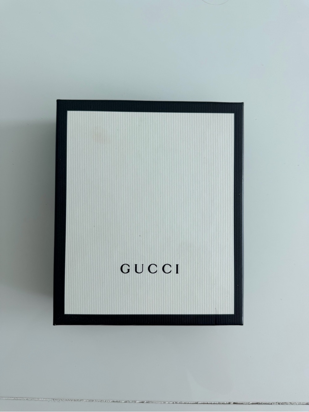 Gucci White Top with Black Border Gift Box